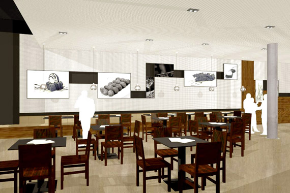 Diseño locales comerciales restaurantes decoración El Goloso Aima Estudio