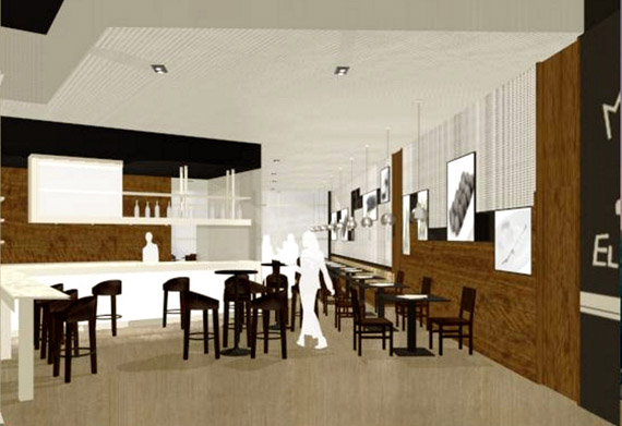 Diseño locales comerciales restaurantes decoración El Goloso Aima Estudio