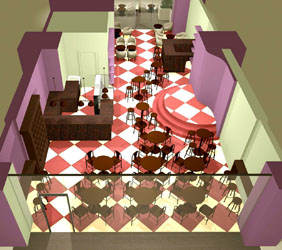 Diseño locales comerciales cafeterías franquicias Saboréate y Café Aima Estudio Guatemala