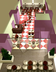 Diseño locales comerciales cafeterías franquicias Saboréate y Café Aima Estudio Guatemala